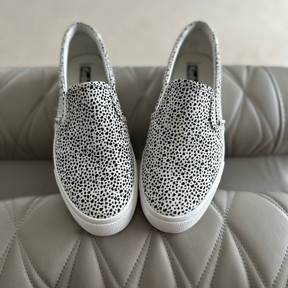Keds Black-And-White Slip-On Shoes
